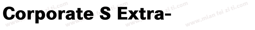 Corporate S Extra字体转换